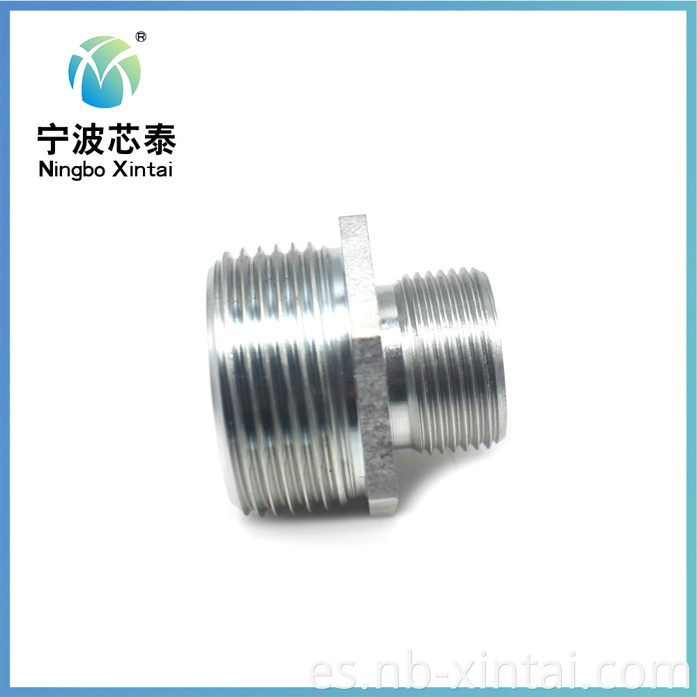 Fabricante Ningbo Calidad OEM Acero carbono Hidráulico Acero inoxidable Adaptador hidráulico